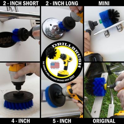Image showing  Pool Accessories, 5 pc. Spin Brush Pool Cleaning Kit, Slide, Deck Brush, Hot Tub, Spa, Pond Liner, B-542OMS-2L-QC-DB