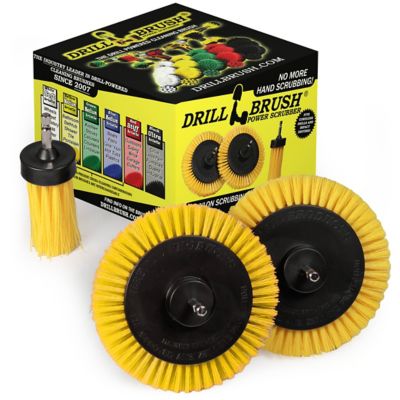 Drillstuff Oven Cleaning Brush, Sink, Concrete, Masonry Brush, Patio, Deck, Garden Scrub Brushes, Tile & Grout Cleaner