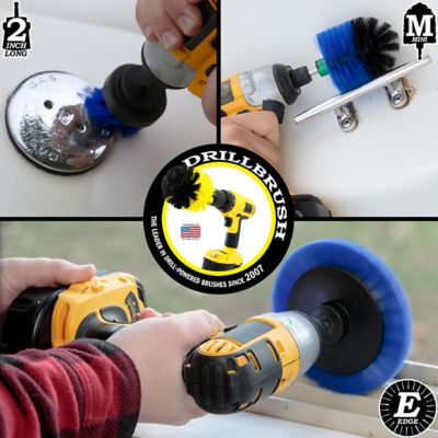 Image showing  3 Piece Spin Brush Pool Cleaning Kit, Pool Supplies, Slide, Deck Brush, Hot Tub, B-EMS-2L-QC-DB