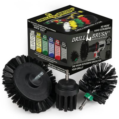 3-Piece Drill Brush Attachment Set