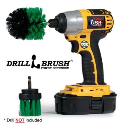 Image showing  2 Piece Medium Stiffness Cleaning Brush Kit, Kitchen, Cabine, Counter, Linoleum, & General Purpose Scrubbing