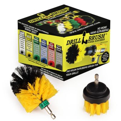 Drillbrush Bathroom Cleaning Brushes, Carpet Scrub Brush, Shower Cleaner, Bathtub, Tile & Grout Cleaner, Y-S-2M-QC-DB