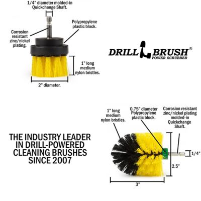 Image showing  Bathroom Cleaning Brushes, Carpet Scrub Brush, Shower Cleaner, Bathtub, Tile & Grout Cleaner, Y-S-2M-QC-DB
