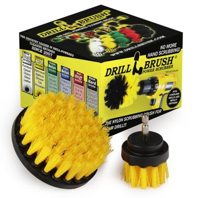 Drillbrush 2 pc. Bath Tub & Shower Cleaner Kit, Bath Mat, Scrub Brush, Grout Cleaner, Y-S-42-QC-DB