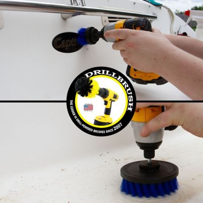 Image showing  Boat Scrub Brush Kit, Hull Cleaner, Pool, Kayak, Canoe, Carpet Cleaner, B-S-42-QC-DB