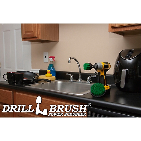 Drillbrush Oven Cleaner Brush Set, Kitchen Cleaning Brush Drill Brush Set,  Countertop Scrubber Brush Set, G-S-E542J-QC-DB at Tractor Supply Co.