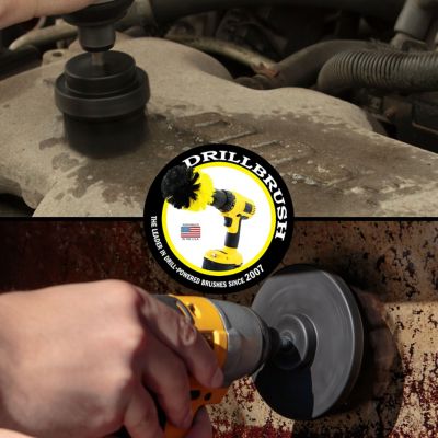 Image showing  Grill Brushes, Cleaning Brush for Drill, Grill Cleaner, BBQ Accessories, Smokers & Grills, Rust Remover, K-S-42-QC-DB