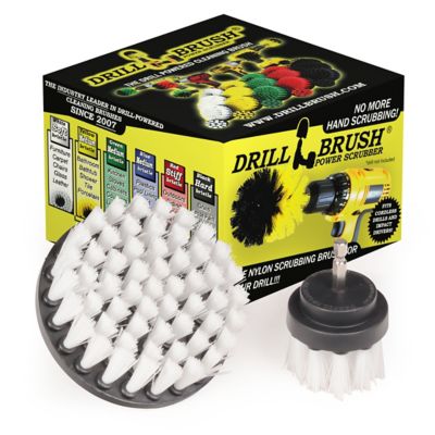 Drillbrush 2 Piece Glass & Upholstery Cleaning Kit, Car Carpet, Rims, Wheels, Car, Auto Detailing, W-S-42-QC-DB