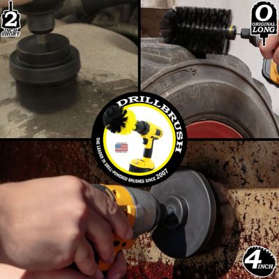 Image showing  Grill Cleaning Brush Set, Baked on Food Remover Brush, BBQ Cleaning, Conceret Cleaner, K-S-42J-QC-DB