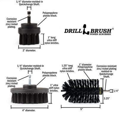 Image showing  Grill Cleaning Brush Set, Baked on Food Remover Brush, BBQ Cleaning, Conceret Cleaner, K-S-42J-QC-DB