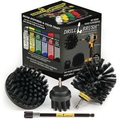 Drillbrush Bbq Accessories, Grill Brush Cleaning Kit with Extension, Rust Remover-Wire Brush, Gas Grill Cleaner, BBQ Brush