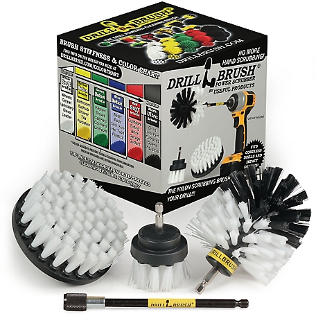 Drillbrush Detailing Power Brush Kit with Long-Reach Removable