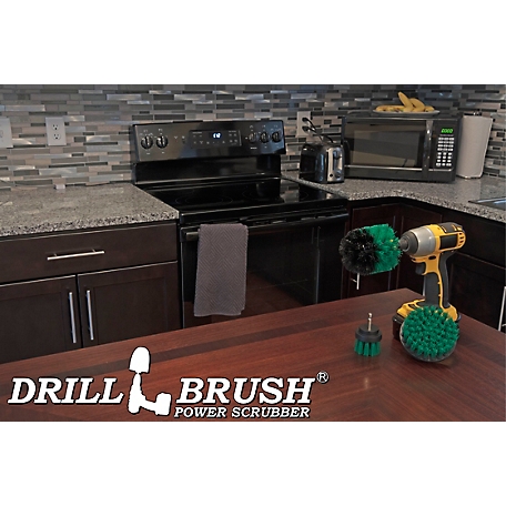 Drillbrush Crock Pot Scrubber, Cast Iron Skillet, Kitchen Cleaning Kit,  Stove, Sink, Counter, Tile, Grout Cleaner at Tractor Supply Co.