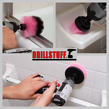 Bathroom - Bathroom Accessories - Cleaning Supplies - Drill Brush - Carpet Cleaner - Scrub Brush - Shower Cleaner - Shower Door - Bathtub - Bath Mat