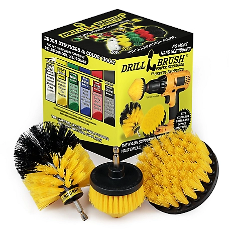 Drillbrush Shower Cleaner 2 pc. Set, Grout Brush Drill Attachment Scrub  Brush, Household Cleaning Brushes for Drill at Tractor Supply Co.