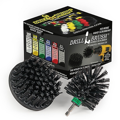 Drillbrush BBQ Grill Brush, Electric Smoker, Smokers & Grills, Grill Scraper, BBQ Tools, K-S-4M-QC-DB