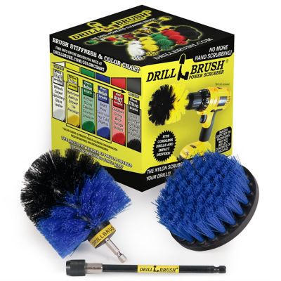 Drillbrush Raft, Canoe, Boat Accessories, Hull Cleaner, Cleaning Supplies, Pool Brush, Fish Bowl, B-S-4O-5X-QC-DB