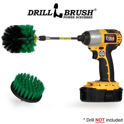 Image showing  Stove Cleaning Rotary Brush Kit with Extension, Pots & Pans, Cast Iron Skillet, Power Dish Washing Brushes