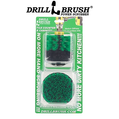 Drillbrush 2 Piece Grout Cleaner Kit, Cast Iron Skillet, Pots & Pans, Scrub Brush, Stove, Oven Rack, Sink, Kitchen Table