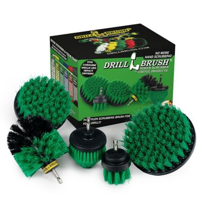 Drillbrush Cast Iron Cleaner, Kitchen Cleaning Supplies, Kitchen Scrub Brush, Cleaning Tools, Cast Iron, G-S-542CO-QC-DB