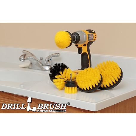 Drillbrush 5 pc. Shower Cleaning Kit, Toilet Cleaner, Bathroom