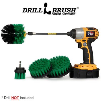 Image showing  Dish Brush, Spin Brush Kit for Tile, Counter-Tops, Stove, Oven, Sink, Trash Can, Floors, Cast Iron, Pots & Pans