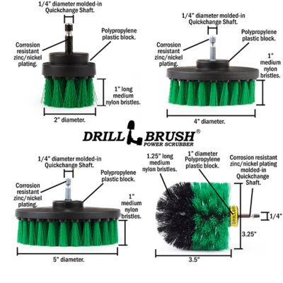 Image showing  Dish Brush, Spin Brush Kit for Tile, Counter-Tops, Stove, Oven, Sink, Trash Can, Floors, Cast Iron, Pots & Pans
