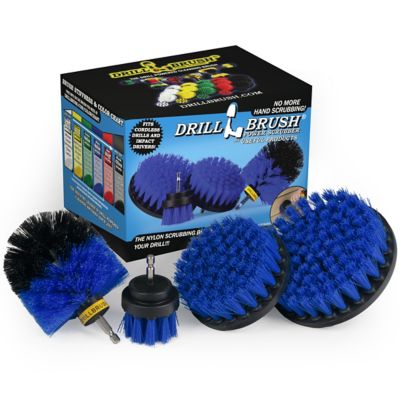 Drillbrush Swimming Pool Accessories, Pool Brush for Vinyl Liners, Hot Tubs & Spas, Pool Cover Brush Heads, B-S-542O-QC-DB