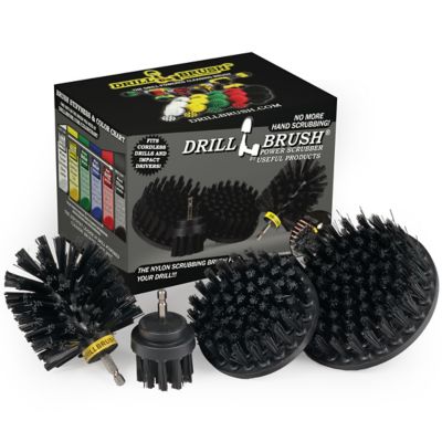 Drillbrush Bbq Grill Cleaning Ultra Stiff Drill Powered Cleaning Brushes 4 pc. Kit Replaces Wire Brushes for Rust Removal