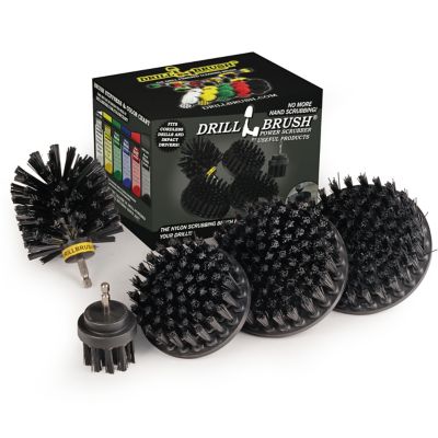 Drillbrush Grill Brush, Grill Tools, Ultra Stiff Brush Attachment Kit, Wire Brush Alternative, Grill Cleaner, BBQ Brush