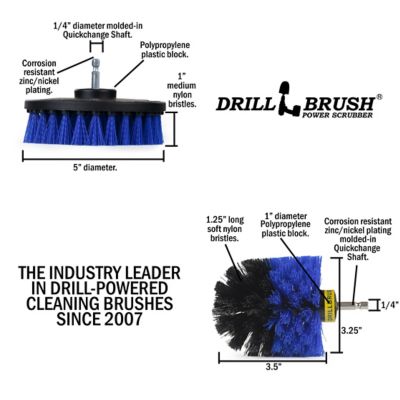 Image showing  Marine Cleaning Accessories, Hull Cleaner, Boat, Inflatable, Kayak, Canoe, Raft, Deck Spin Brush, B-S-5O-QC-DB