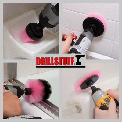 Image showing  Grout Cleaner Brush, Bathroom Cleaner Brush, Toilet Cleaner Brush, Shower Cleaner Drill Brushes, I-S-E42O-QC-DS