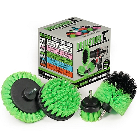Drill Brush Power Scrubber by Useful Products - Household Cleaning - Cast Iron Cleaner - Kitchen Cleaning Supplies - Kitchen Scrub Brush - Cleaning