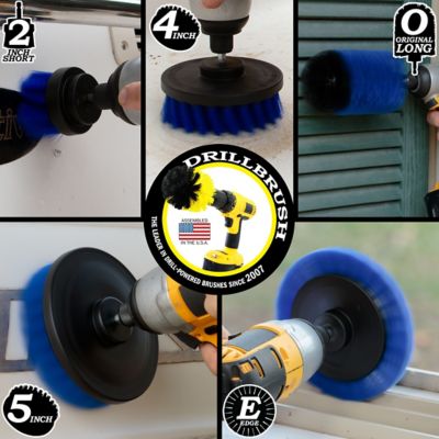 Image showing  Grout Cleaner Brush Kit, Bathroom Brush Attachment Set, Household Cleaning Set, Bathroom Cleaning, B-S-E542J-QC-DB