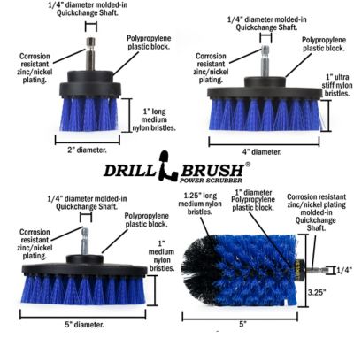 Image showing  Grout Cleaner Brush Kit, Bathroom Brush Attachment Set, Household Cleaning Set, Bathroom Cleaning, B-S-E542J-QC-DB