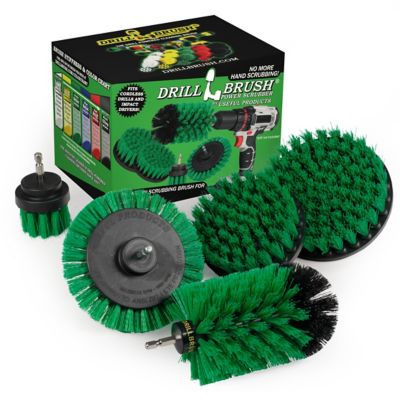 Drillbrush Oven Cleaner Brush Set, Kitchen Cleaning Brush Drill Brush Set, Countertop Scrubber Brush Set, G-S-E542J-QC-DB