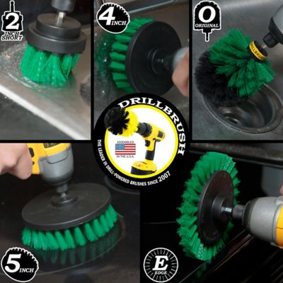 Image showing  Kitchen Scrub Brush Medium Stiffness Kit, Oven Cleaning Drill Attachment, Stove Cleaning Brush for Drill