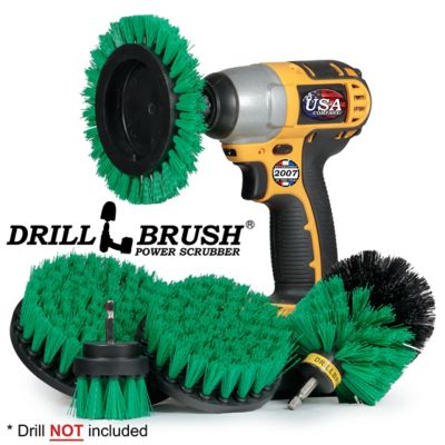 Image showing  Kitchen Scrub Brush Medium Stiffness Kit, Oven Cleaning Drill Attachment, Stove Cleaning Brush for Drill