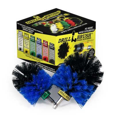 Drillbrush Boat Accessories, Kayak, Canoe, Hull Cleaner, Barnacles, Deck Brush, Fiberglass, Aluminum, B-S-MO-QC-DB