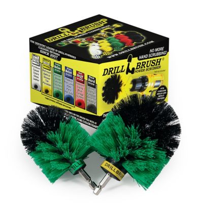 Drillbrush Household Cleaner Set, Oven, Stove, Cooktop, Sink, Dish Brush, Cast Iron Skillet, Frying Pan, Pots, G-S-MO-QC-DB