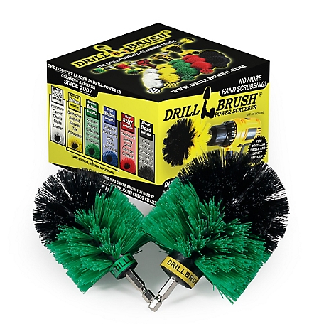 Drillbrush Household Cleaner Set, Oven, Stove, Cooktop, Sink, Dish Brush, Cast Iron Skillet, Frying Pan, Pots, G-S-MO-QC-DB