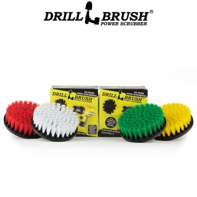 Drillbrush Cleaning Supplies, Power Scrubber Brush Variety Kit, Grout Cleaner, Tile Cleaner, Boat Brush, Window Cleaner