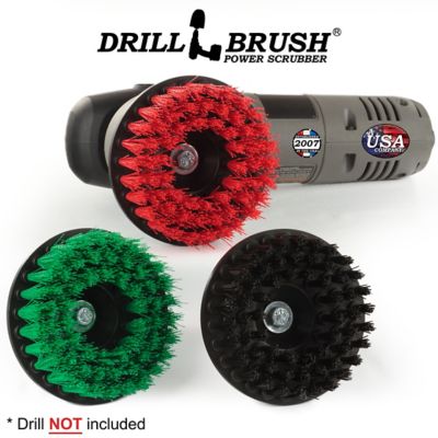 Image showing  Scrub 3 Brush Kit, Threaded, 5/16 x 24, 5IN-S-GRK-T-DB