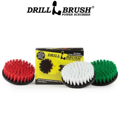Drillbrush Kitchen Accessories, Scrub Stove, Oven Rack, Sink, Tile & Grout, Floors, Large Spin Brush Set, Deck Brush