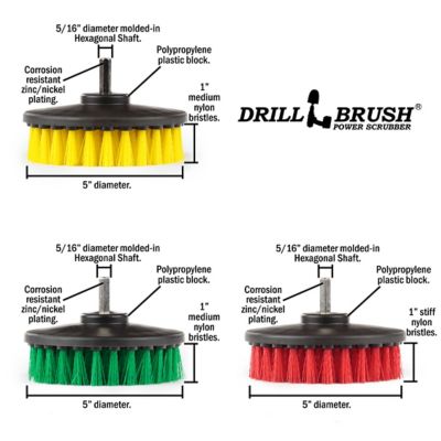 Image showing  Bathroom Accessories, Shower Cleaner, Large Spin Brush Multi-Purpose Cleaning Kit, Deck Brush, Kitchen Tools