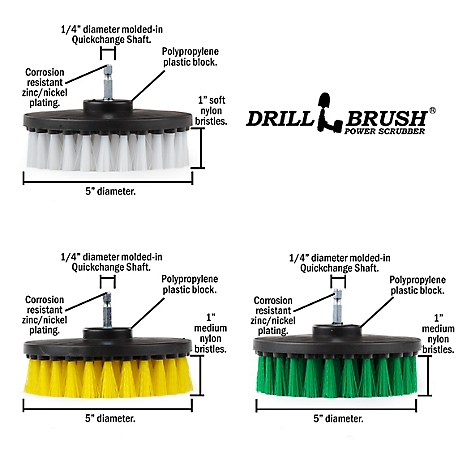 Drillbrush House Cleaning, Kitchen Tools, Shower Cleaner, Bathroom Accessories, All Purpose Spin Brush Cleaning Kit