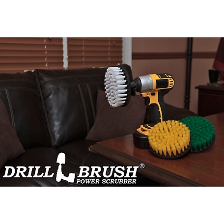 Drillbrush Soft, Medium, Stiff Scrub Brush Variety Kit, Leather, Glass  Cleaner, Bathroom, Shower- Outdoor, Garden Statues at Tractor Supply Co.