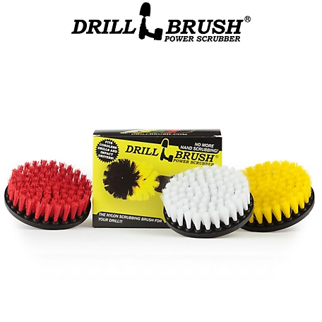 Drillbrush Multi-Purpose Spin Brush Combo Kit, Pool Brush, Bird Bath, Granite, Leather Cleaner, Bathroom Accessories