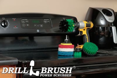 Image showing 5 th Drillbrush Kitchen Cleaning Brush & Pads, Oven Rack Cleaning, Scrub Brush, Power Cleaning Brush, S-G42O-P4-WRB-3V-QC-DB