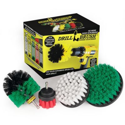 Drillbrush Kitchen, Oven, Stove, Bathroom Accessories, Shower Cleaner -Grout Cleaner, Bird Bath, Garden Statues, S-W4G5OR2-QC-DB